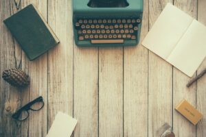 machine a ecrire feuilles